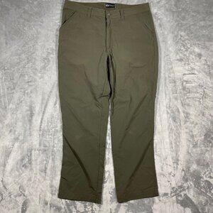 Marmot Mens Olive Green Outdoor Pants Size 34 Lightweight Durable Stretch Fabric